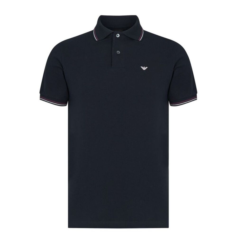 Emporio Armani EA7 Mens Tipped Regular Polo Shirt / Navy